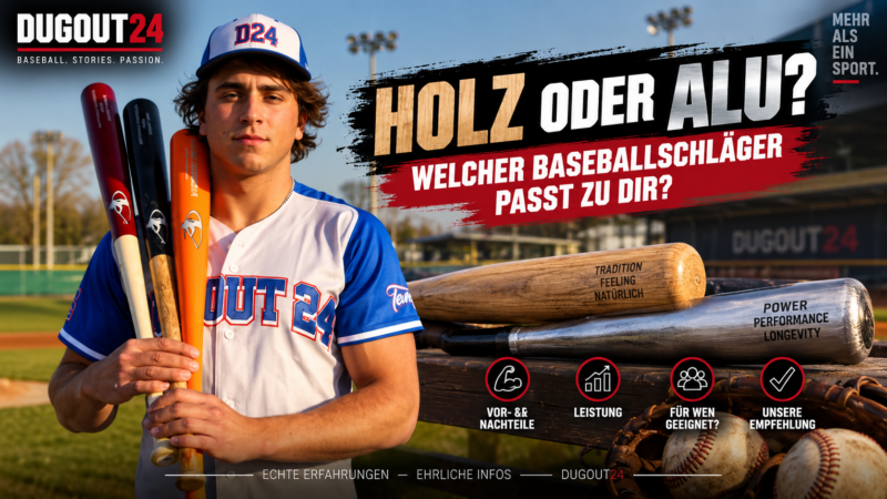 Holz oder Alu: Welcher Baseballschläger passt zu dir?