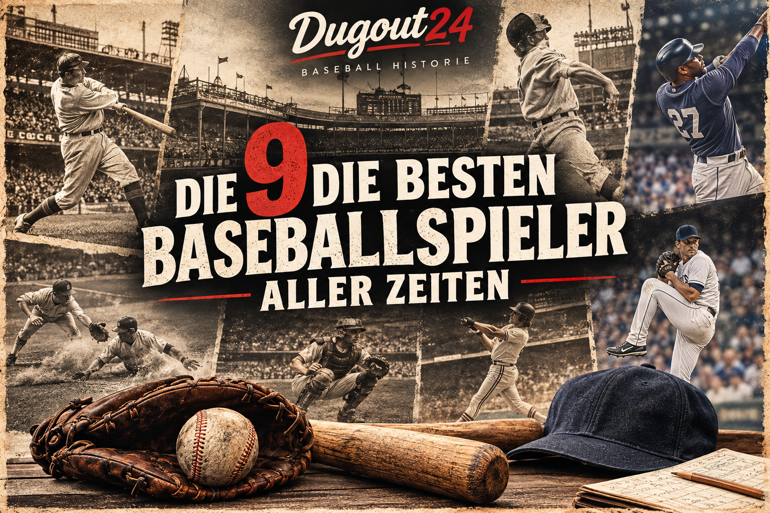 Die 9 besten Baseballspieler aller Zeiten- what a team